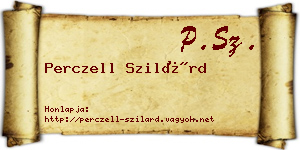 Perczell Szilárd névjegykártya